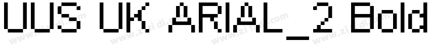 UUS UK ARIAL_2 Bold字体转换